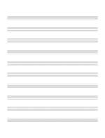 Blank sheet music with 10 small staves per page