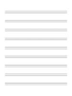 Blank sheet music with 9 small staves per page
